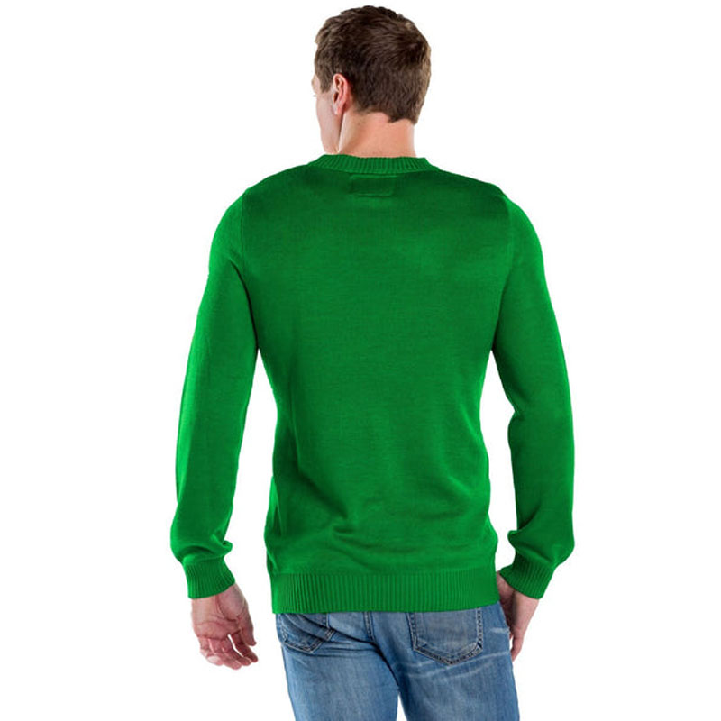 Drop Shipping Men's Green Christmas Sweater